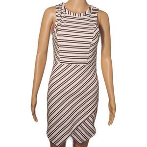 Jack by BB Dakota Dress Mini Stripes Black White Womens Size 4